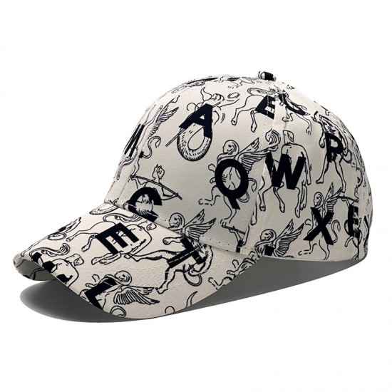 New cross-border letter-printed baseball cap, fashionable and versatile, spring and summer outdoor sun hat for men and women.