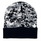 New cross-border camouflage jacquard knitted hats for men and women, fashionable cuffed beanies for autumn and winter outdoor warm knitted hats.