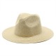 New summer unisex sun hat, fashionable, UV-resistant straw Panama hat, wholesale.