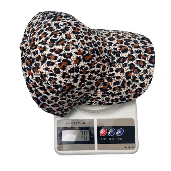 Cross-border Hats for Women: Spring/Summer Thin Leopard Print Baseball Hat, Casual and Versatile Baseball Hat, Personalized Hard Top Baseball Cap