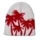 Cross-border Faux Mink Coconut Tree Knitted Beanie Hat, Autumn/Winter Women's Street Warm Earmuff Pullover Beanie, Trendy Men's