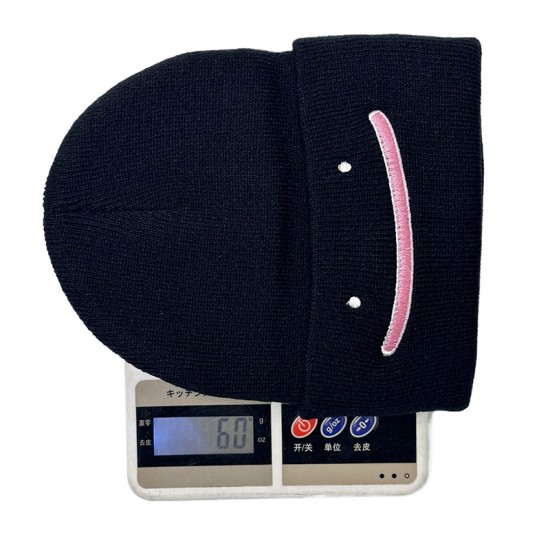 Cross-border Ditto Pokemon embroidered knitted hat, a warm, ear-protective, couple's beanie for women in autumn and winter.