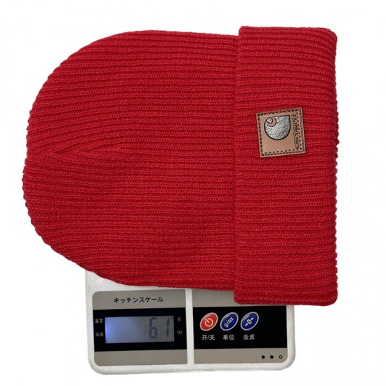 Cross-border in-stock beanie, knitted hat, men's autumn and winter thickened cold-resistant hat, European and American outdoor trendy beanie.