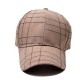 New cross-border plaid baseball caps, men's casual retro caps, spring and autumn, all-season caps, wholesale.