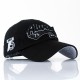 Cross-border washed cotton Amazon 3D embroidered cookies baseball caps, outdoor sports distressed lettering caps