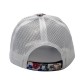 New cross-border floral mesh baseball hats for women, spring and summer casual sun hats, fashionable printed curved brim baseball hats