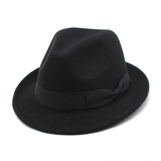 Cross-Border European and American Wool Women's Hats, Autumn and Winter British Retro Top Hats for Women, Fashionable and Warm Jazz Hats