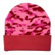 New cross-border camouflage jacquard knitted hats for men and women, fashionable cuffed beanies for autumn and winter outdoor warm knitted hats.