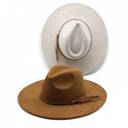 New cross-border foreign trade models Suede top hat for men and women, wide-brimmed hat for couples, heart-shaped top hat for gentlemen