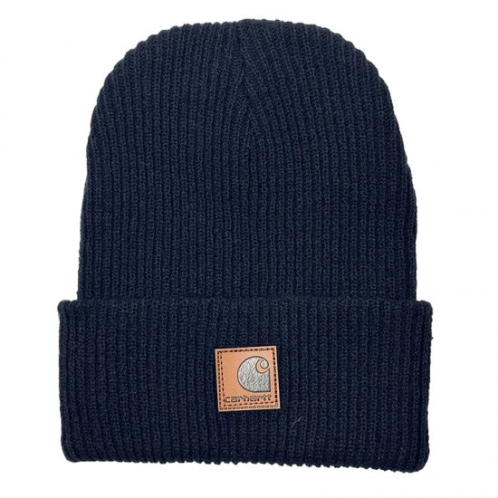 Cross-border in-stock beanie, knitted hat, men's autumn and winter thickened cold-resistant hat, European and American outdoor trendy beanie.