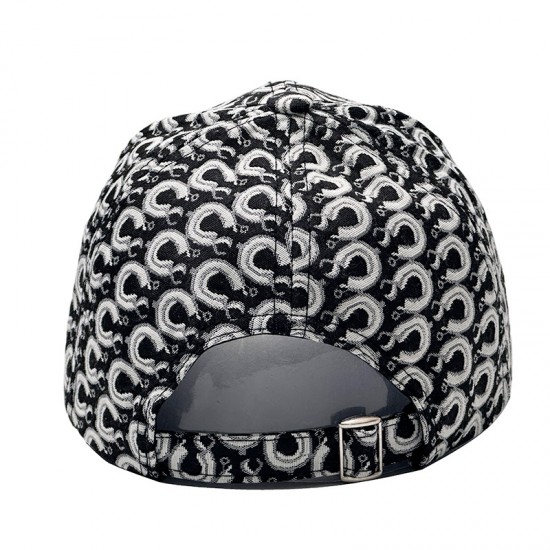 New cross-border printed fish scale plaid baseball caps, men's and women's sun protection, casual and versatile outdoor caps, wholesale.