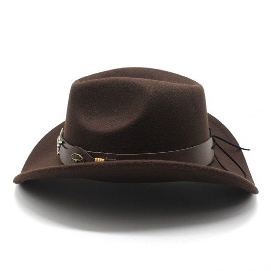 Amazon's best-selling topper, ethnic-style cowboy logo western cowboy hat, rolled brim, retro riding hat, woolen felt hat Amazon's best-selling topper, ethnic-style cowboy logo western cowboy hat, rolled brim, retro riding hat, woolen felt hat