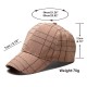 New cross-border plaid baseball caps, men's casual retro caps, spring and autumn, all-season caps, wholesale.