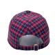 New cross-border plaid striped baseball caps, men's sun protection, sun visor hats, women's outdoor breathable couple's baseball caps.