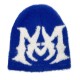New Faux Mink Knitted Jacquard Hat, In Stock, Cross-border Bestseller Knitted Hat, European and American Trendy Hip-Hop Hat with Letters