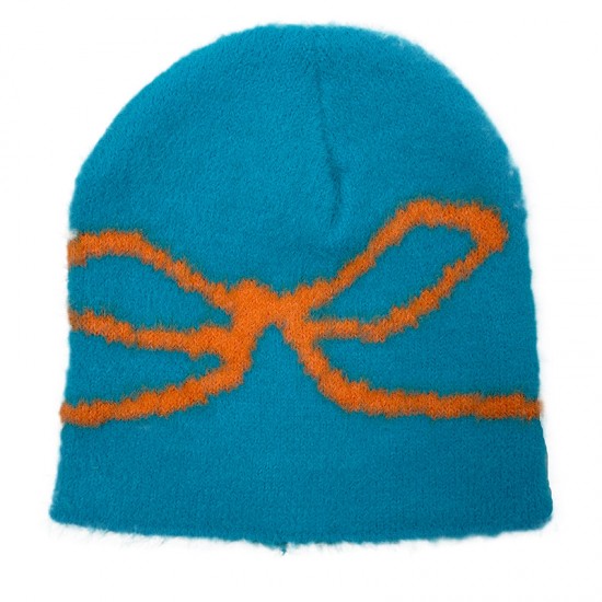 Cross-border foreign trade Amazon Xun Plush Beanie Hat, Bow Jacquard Plush Warm Winter Hat for Women (2024)