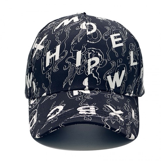 New cross-border letter-printed baseball cap, fashionable and versatile, spring and summer outdoor sun hat for men and women.