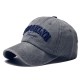 Cross-border new washed cotton player embroidered sun hats, outdoor logo caps