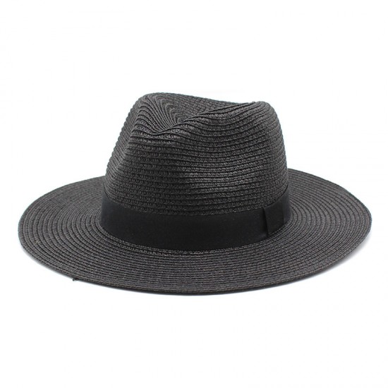 Cross-border British retro wide-brimmed white pure wool hat, fashionable and versatile, casual jazz hat for women, autumn/winter.