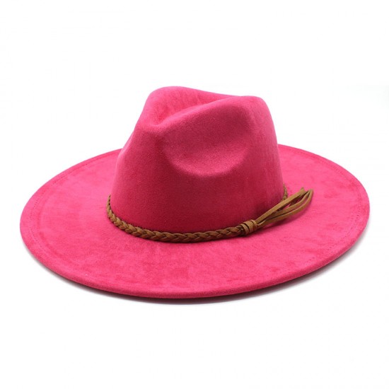 New cross-border foreign trade models Suede top hat for men and women, wide-brimmed hat for couples, heart-shaped top hat for gentlemen