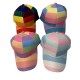 New cross-border colorful striped baseball caps, fashionable and versatile for spring and summer, outdoor colorblock sun hats for men and women.