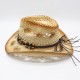 Ethnic hollow cowboy hat, a popular men's summer beach hat on Amazon AliExpress