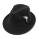 2023 new cross-border men's small hats with feathers and felt, men's jazz fedoras. 2023 new cross-border men's small hats with feathers and felt, men's jazz fedoras.