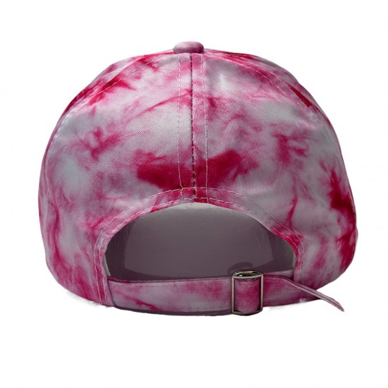 New cross-border personalized vintage tie-dye baseball caps, casual caps for women, outdoor sun visor caps with printed colors.